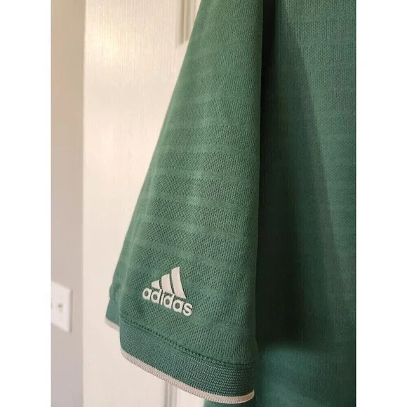 Adidas Climacool Polo Mens XL *bundle of 2 Gray EUC, Green has small defect pics - Picture 8 of 12
